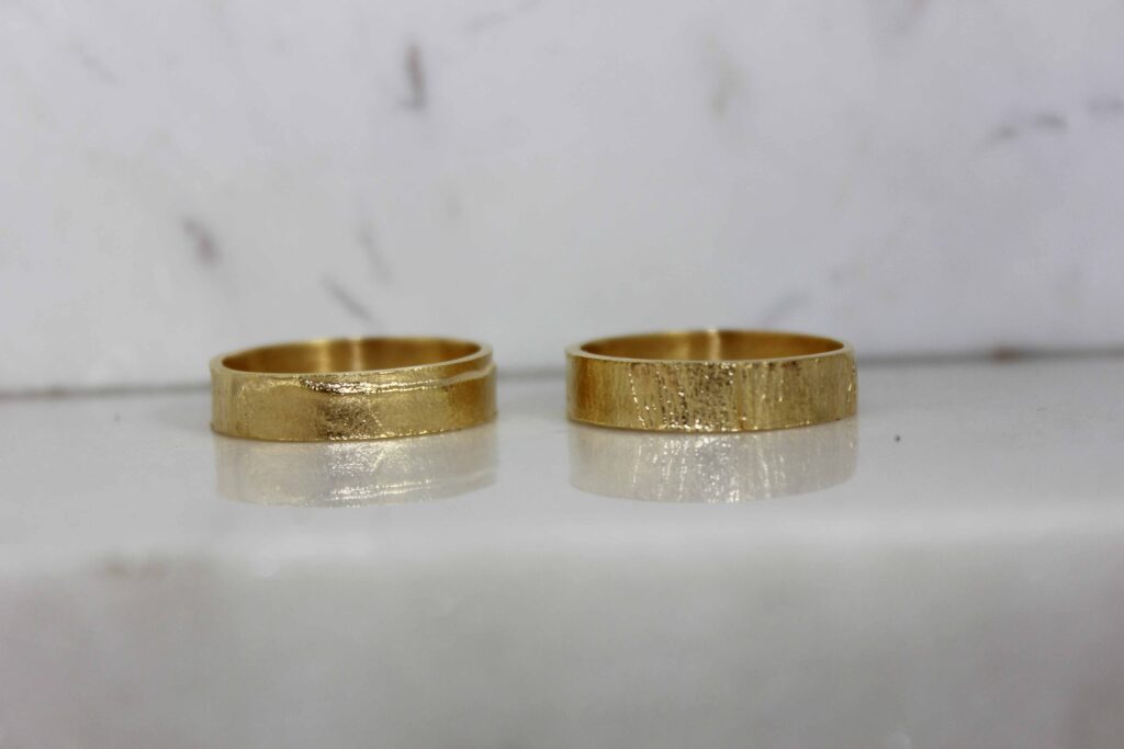 Textured Wedding Bands