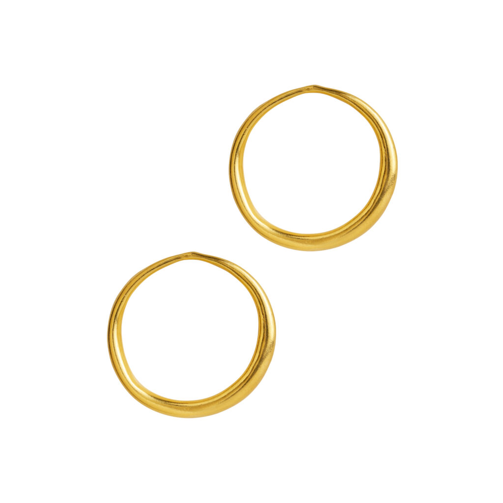 Silver Round Earrings
