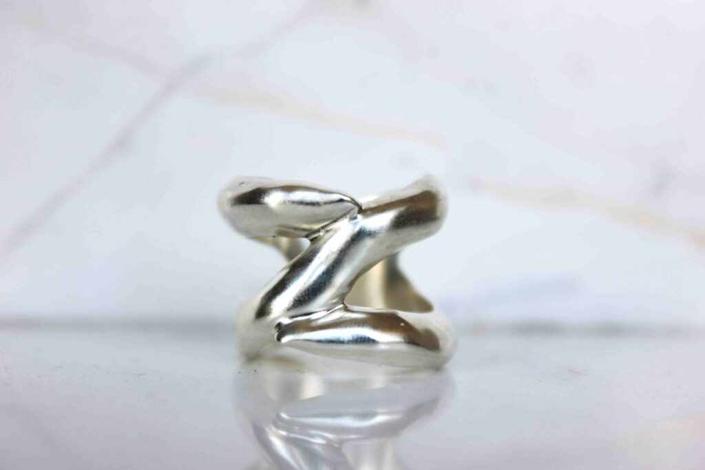 Chunky silver ring