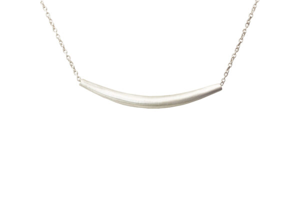 Silver bar necklace
