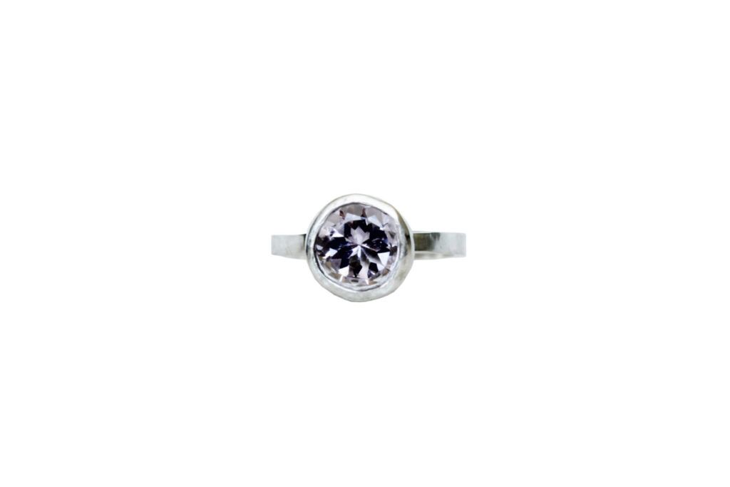Minimal engagement ring