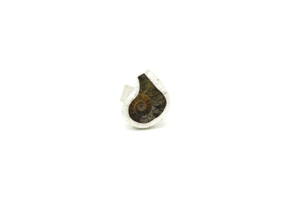 Ammonite Silver Ring