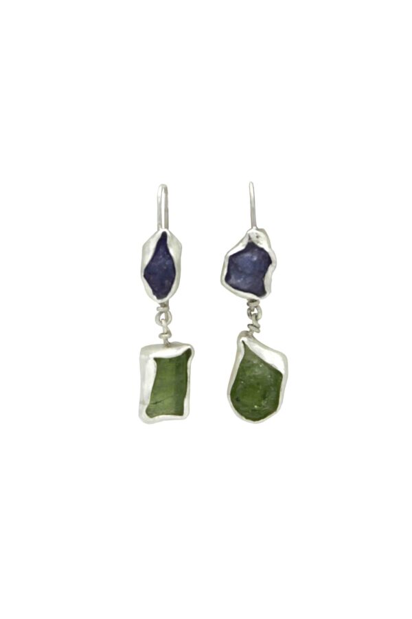 Peridot and Tanzanite Drop Earrings ET3