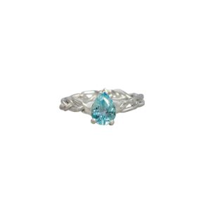 Blue Topaz Silver Ring
