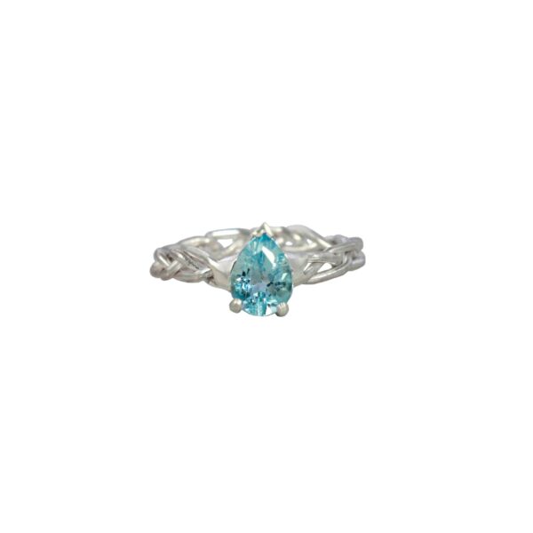 Blue Topaz Silver Ring