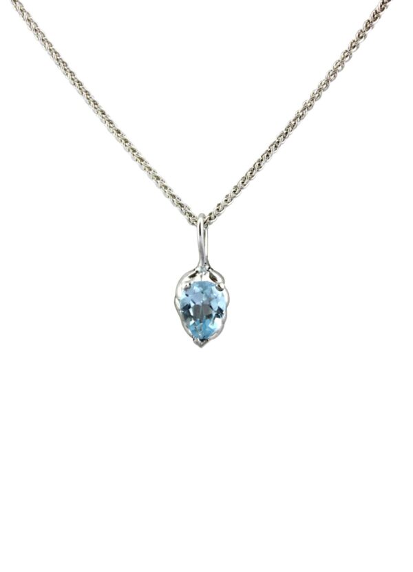 Delicate Blue Topaz Necklace