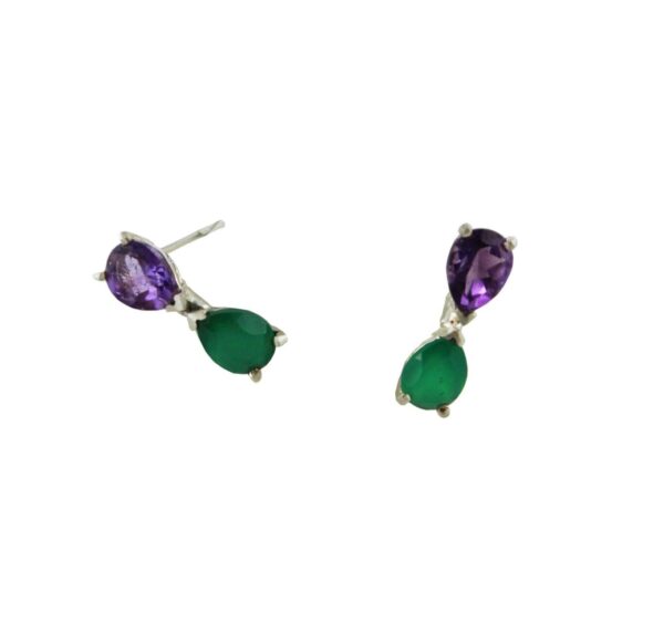 Double Stone Earrings