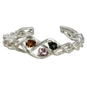 Braided Bracelet with Tourmalines