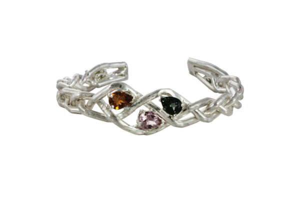 Braided Bracelet with Tourmalines
