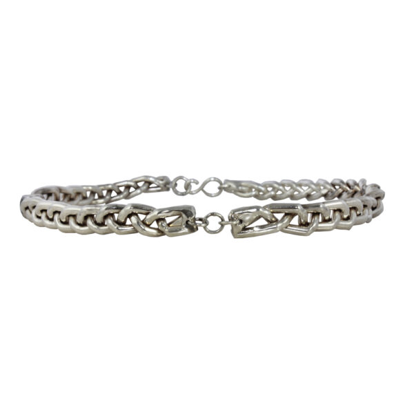 Braided Necklace with Diamonds