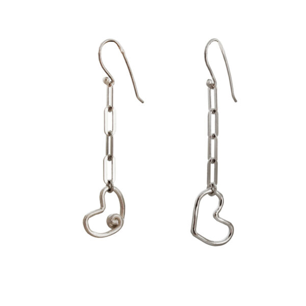Long Heart Earrings