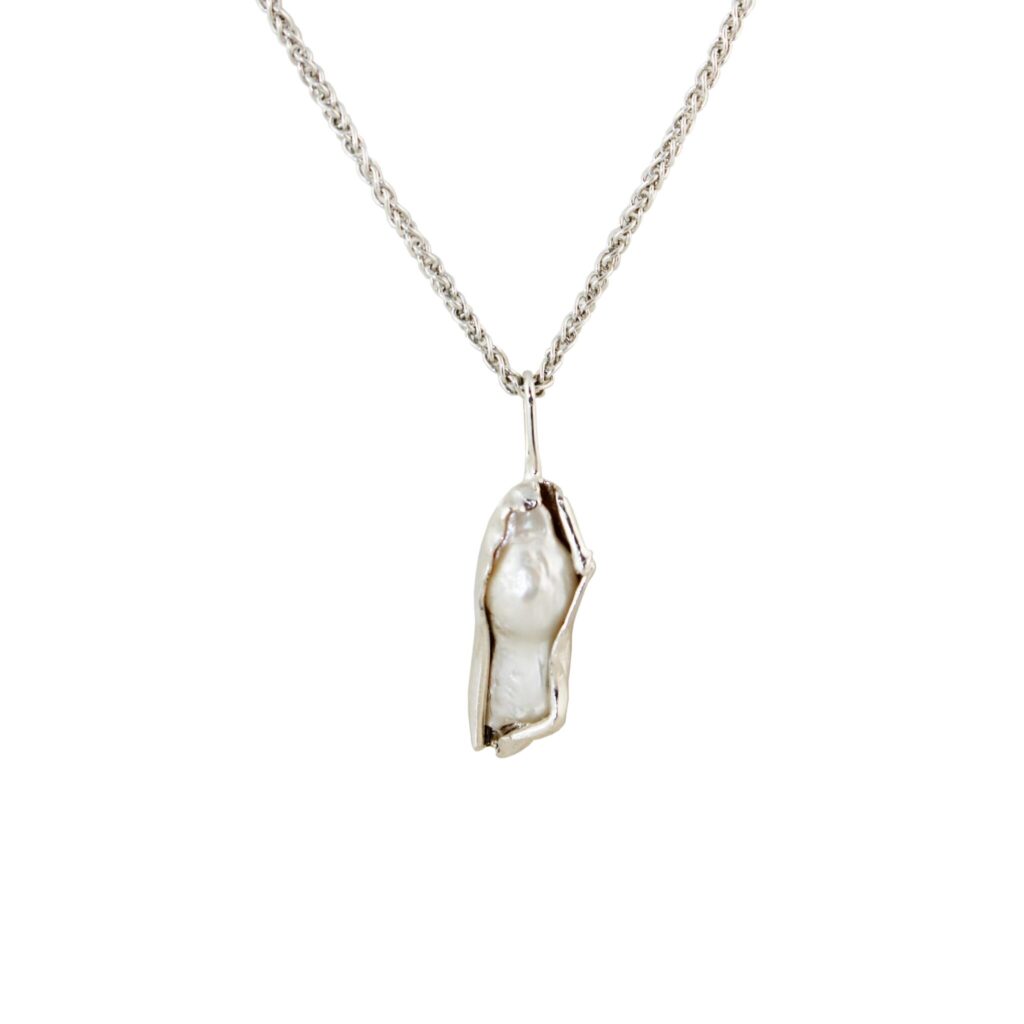 Baroque Silver Necklace